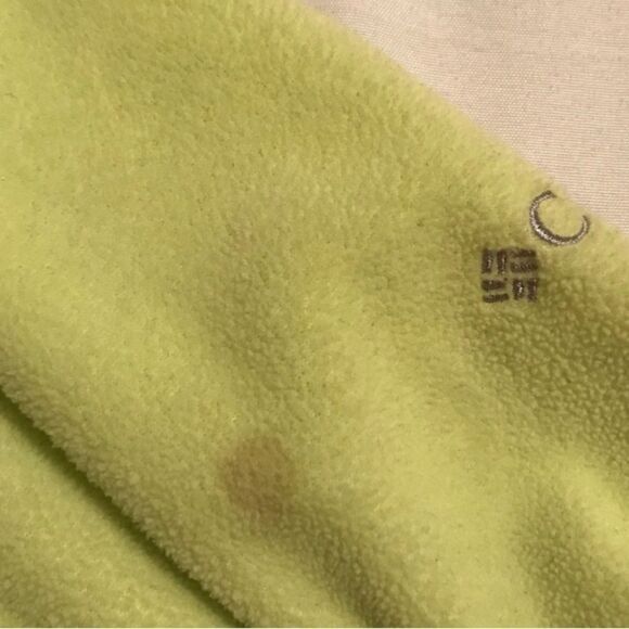 Columbia Women’s Lime Green Fleece 1/4 Zip Pullover Sweater - Picture 6 of 8